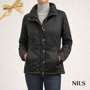 Nils Black Quilted Insulated Jacket